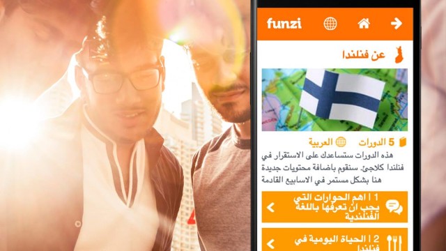 Funzi's "About Finland" courses are now available in Arabic - photo from Funzi