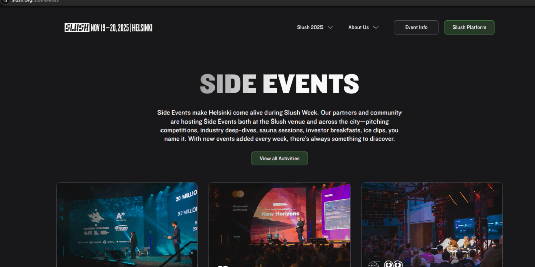 Slush 2025 Side Events