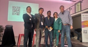 Hugh Forrest and the SXSW 2026 Sauna, AI and SaaS panelists Josh Liberson, Markus Hoefinger, Anand Arivukkarasu and Liz Bacelar